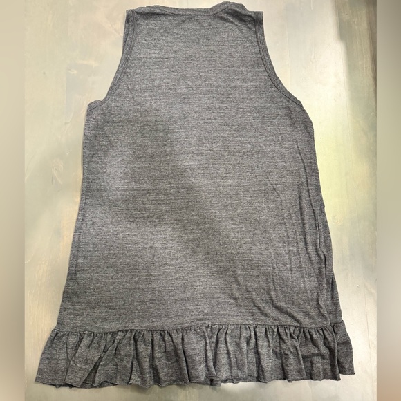 Nation LTD Drop Waist Ruffle Tank Dress Grey Size Large - Picture 3 of 3
